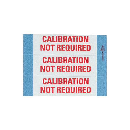 Calibration Lbls .5x1.5 Cloth Rd/Wh 25Pk