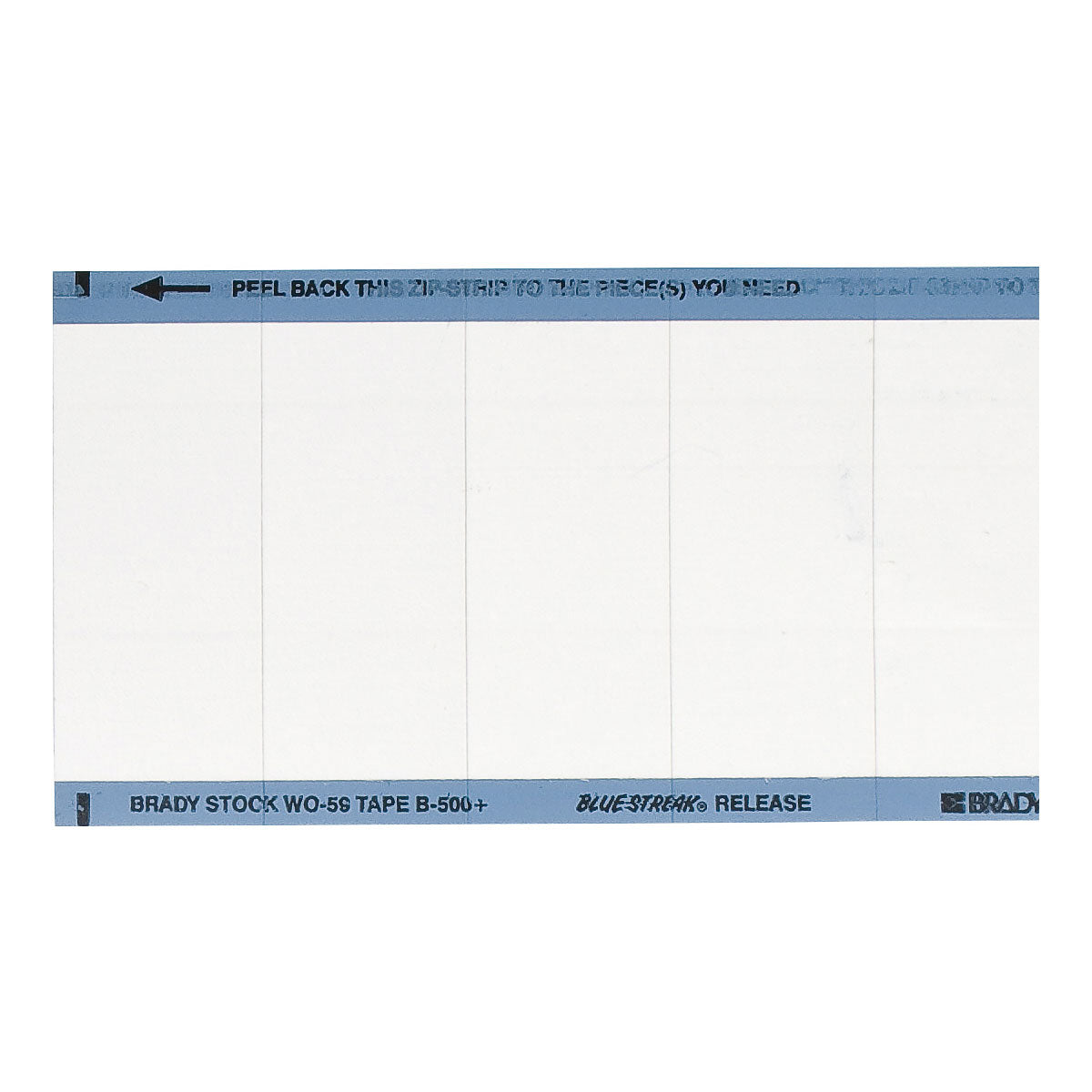 WO Cloth Lbls 1x2.25 WT 25/PK