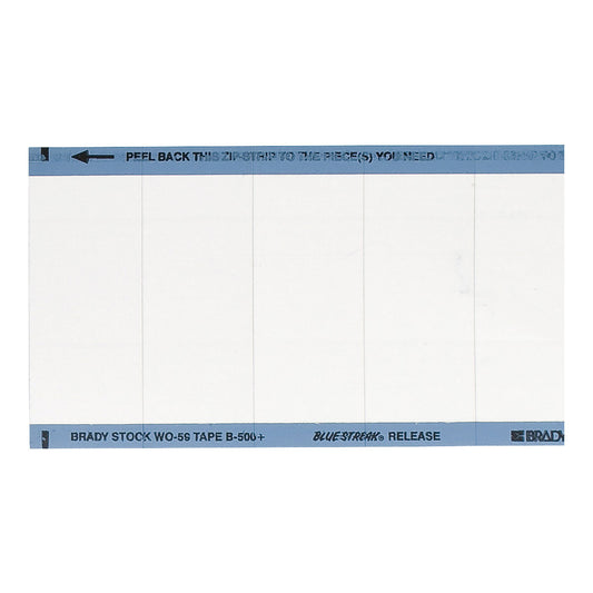 WO Cloth Lbls 1x2.25 WT 25/PK