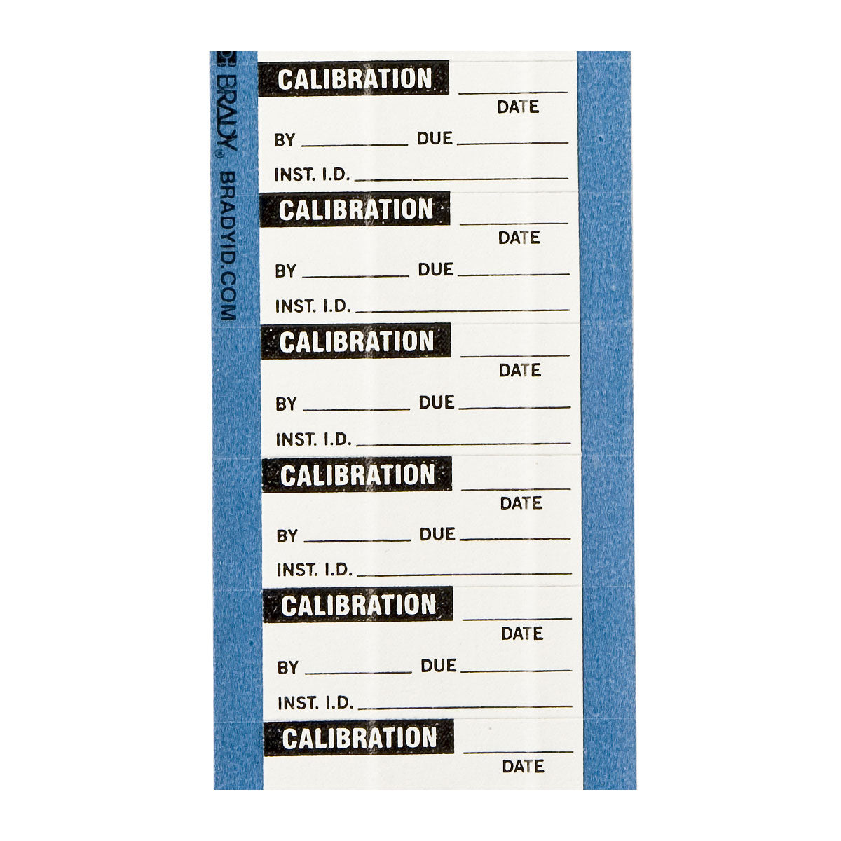 Calibration Lbls Cloth Blk/Wh 25Pk