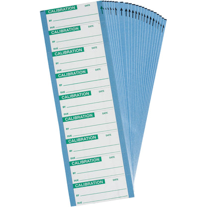 Calibrate Lbls 1x2.25 Cloth Grn/Wh 25Pk