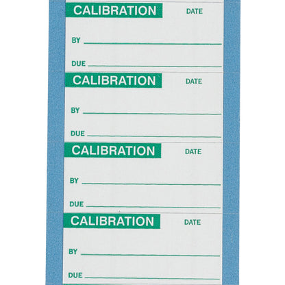 Calibrate Lbls 1x2.25 Cloth Grn/Wh 25Pk