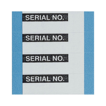 Inventory Ctrl Lbl Alum Foil BlK/Sl 25Pk