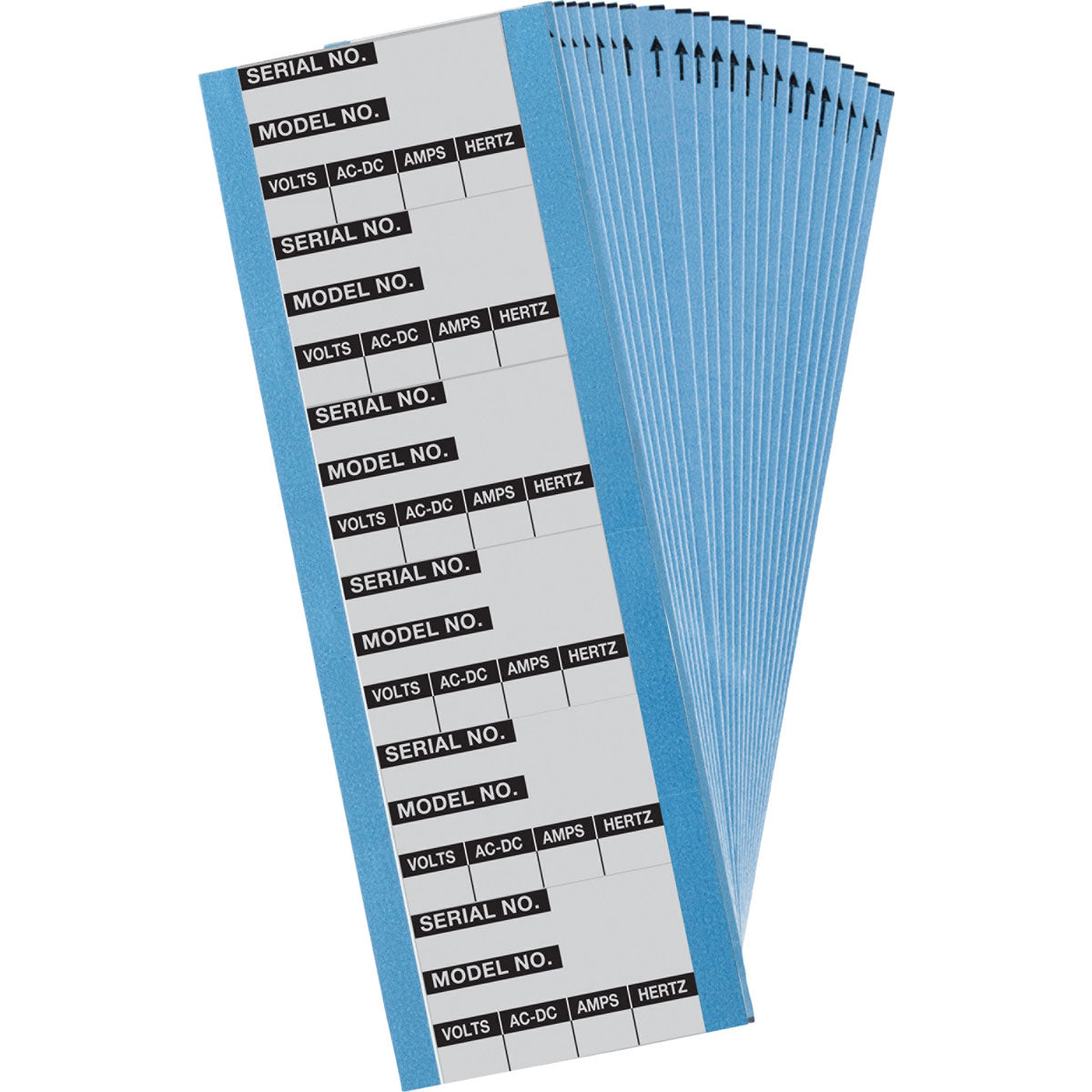 Property Lbls Alum Foil BlK on Slv 25Pk