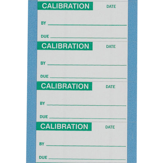 Calibration Lbls Alum Foil Grn/Slv 25Pk