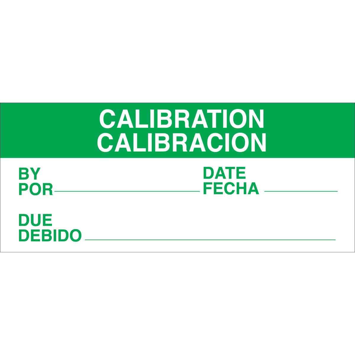 W/O CALIB LBLS-CALIBRATION CALIBRACION