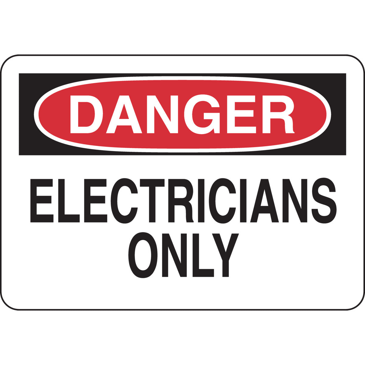 B401 7X10 BLK/RED/WHT DANGER