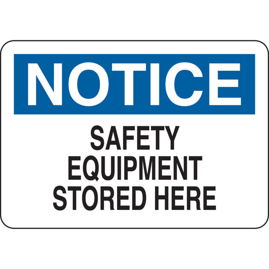 B302 7X10 BLK/BLU/WHT NOTICE SAFETY