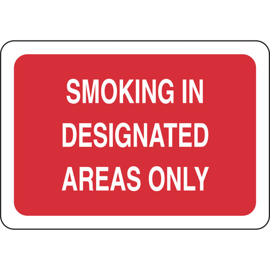 B401, 7H X10W, WHT/RED, SMOKING AREA