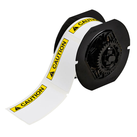 Label CAUTION Vinyl 2.25 in x 3in 300/RL