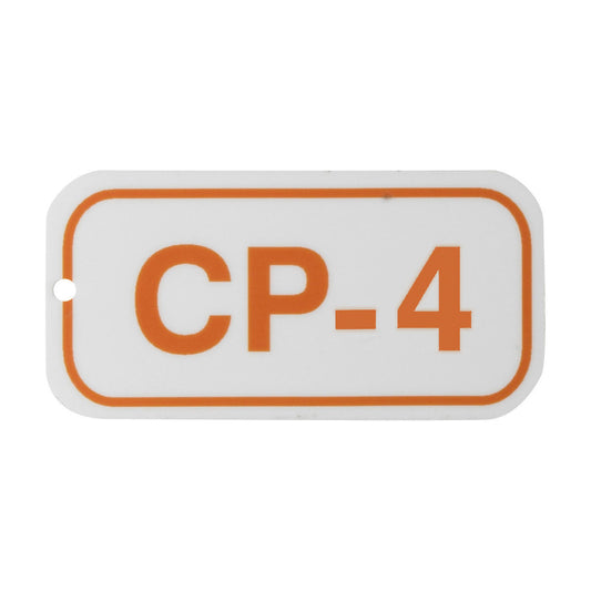 1.5"X3"ENERGY TAGS ORN/WHT,CP-4,ADH 5/PK