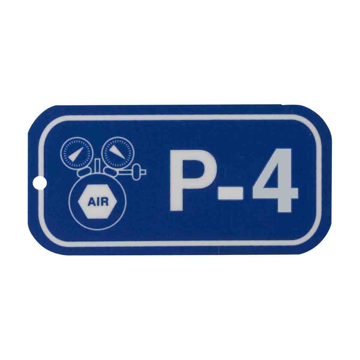 1.5"X3" ENERGY TAGS WHT/BLU,P-4, 25/PK