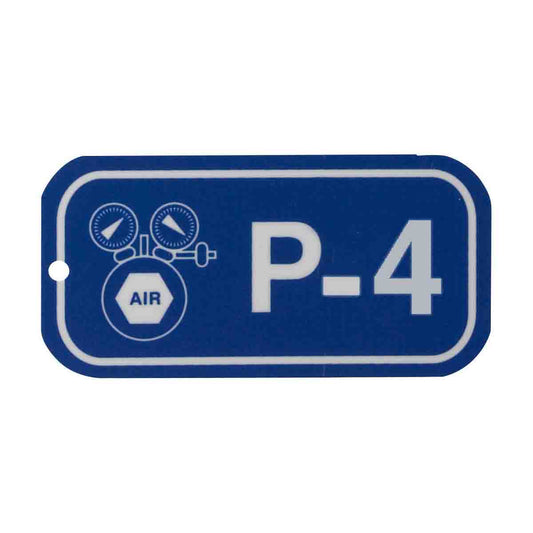 1.5"X3" ENERGY TAGS WHT/BLU,P-4, 25/PK