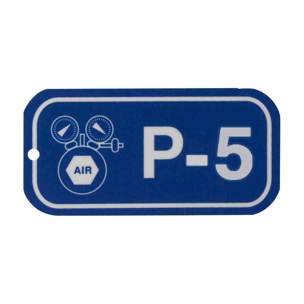 1.5"X3" ENERGY TAGS WHT/BLU,P-5, 25/PK