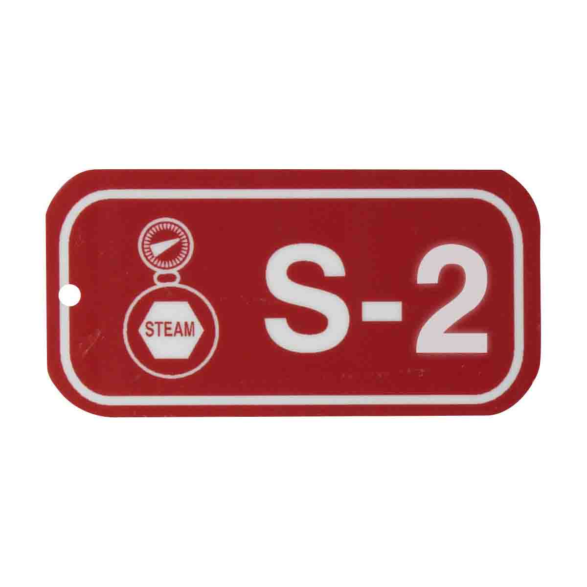 1.5"X3" ENERGY TAGS WHT/RED,S-2, 5/PK