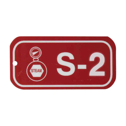 1.5"X3" ENERGY TAGS WHT/RED,S-2, 25/PK
