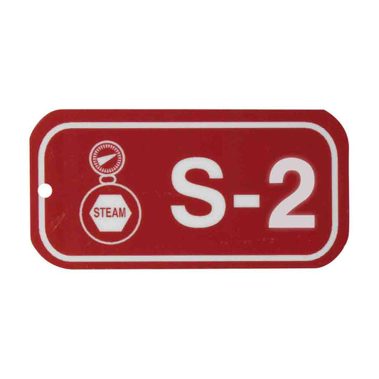 1.5"X3" ENERGY TAGS WHT/RED,S-2, 25/PK