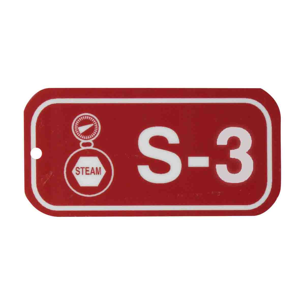 1.5"X3" ENERGY TAGS WHT/RED,S-3, 5/PK