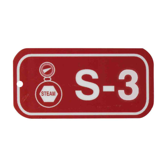 1.5"X3" ENERGY TAGS WHT/RED,S-3, 25/PK