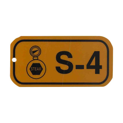 1.5"X3" ENERGY TAGS BLK/ORG,S-4, 5/PK