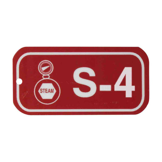 1.5"X3" ENERGY TAGS WHT/RED,S-4, 25/PK