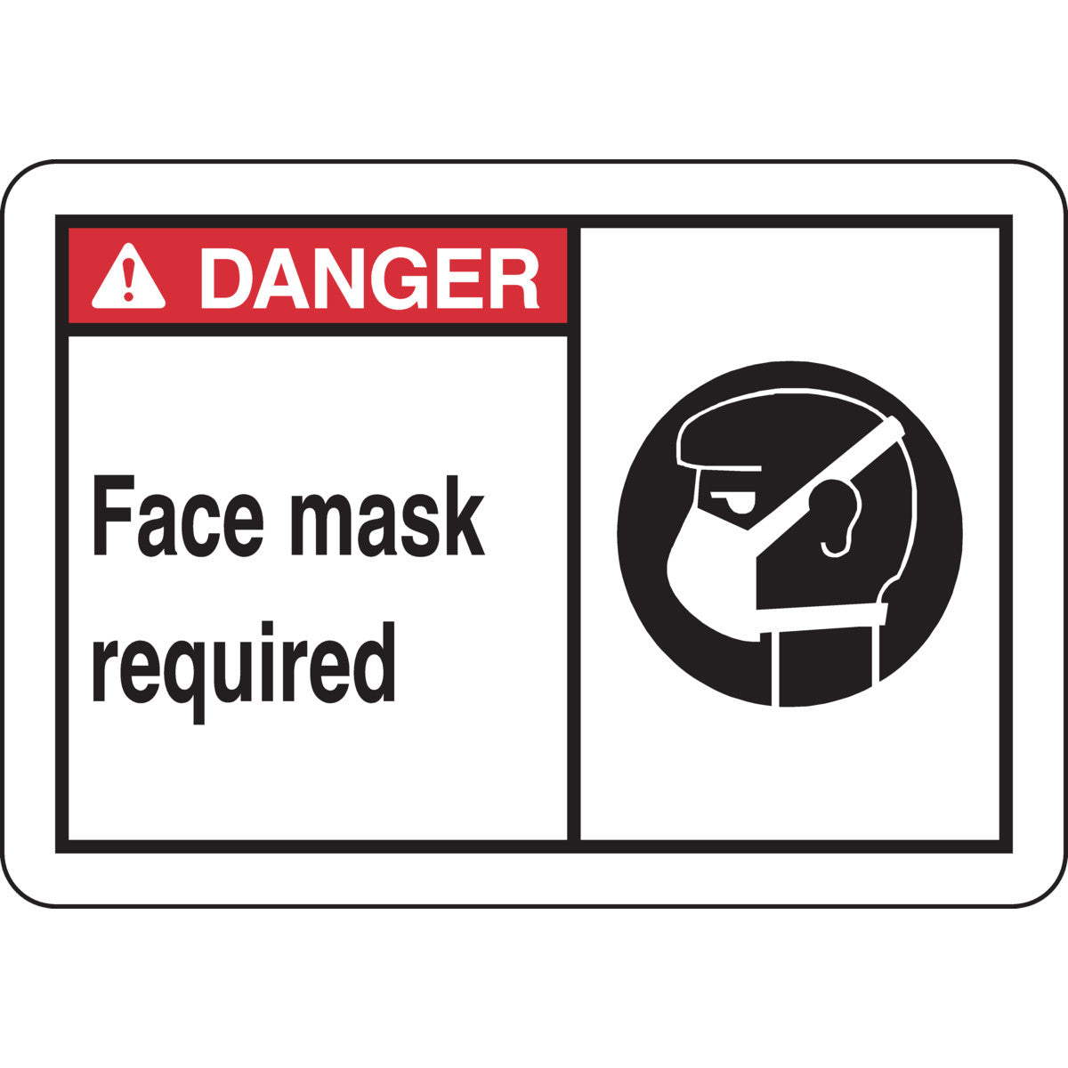 B302 7X10 BLK,RED/WHT HAIR NET REQ SIGN