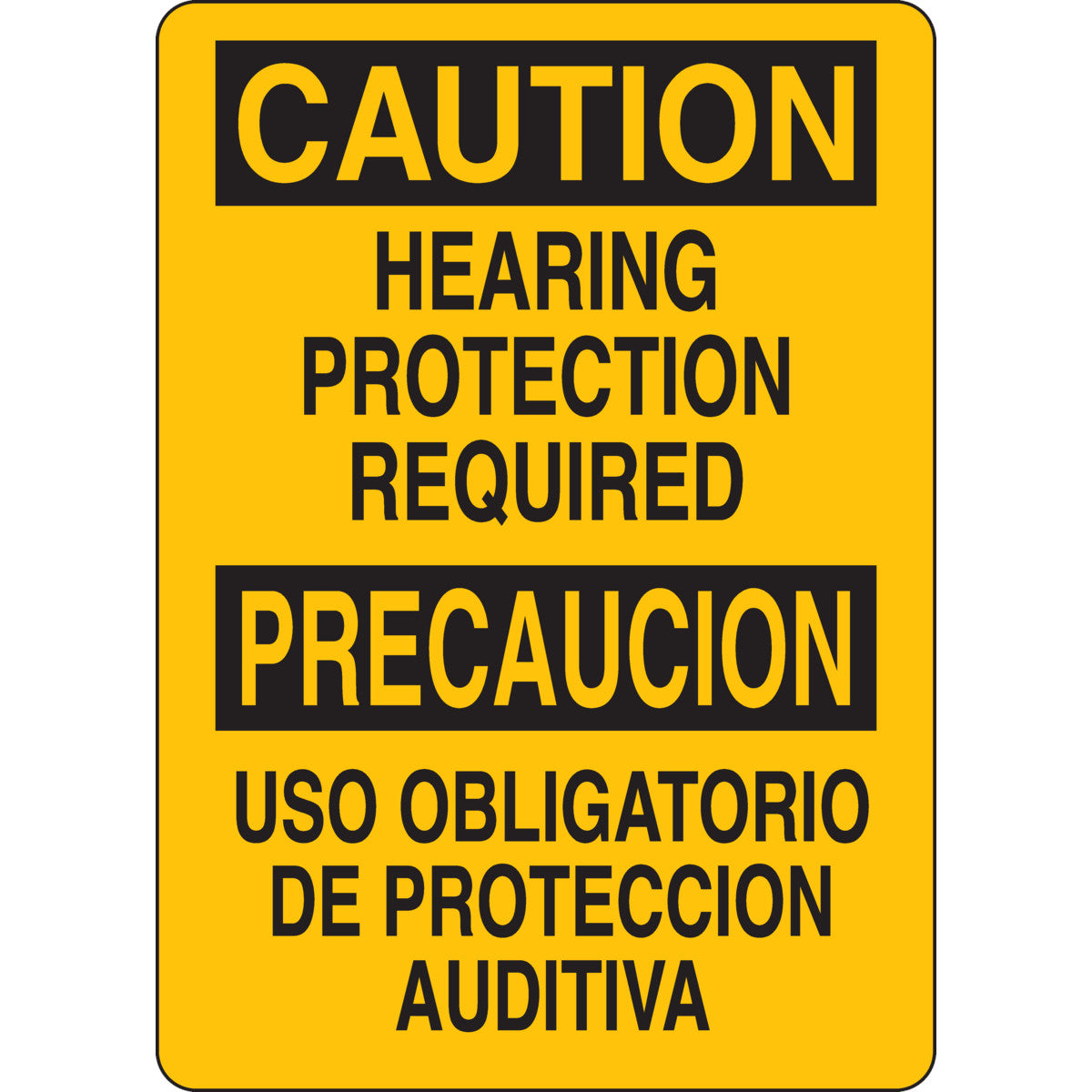 B302-10X14P-YY-O-BILINGUAL SIGN 14X10 B