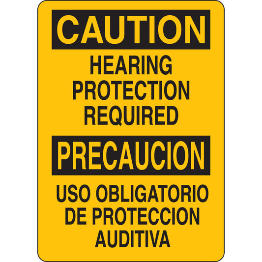 B302-10X14P-YY-O-BILINGUAL SIGN 14X10 B