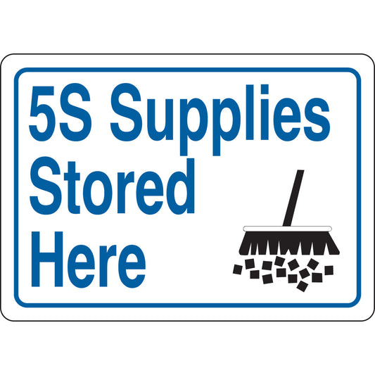 B401 10X14 BLUE/WT/BLK 5-S SUPPLIES HERE