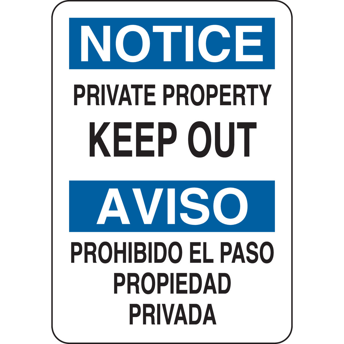 B555 10X7 BLK/BLU/WHT BILING/NOTICE