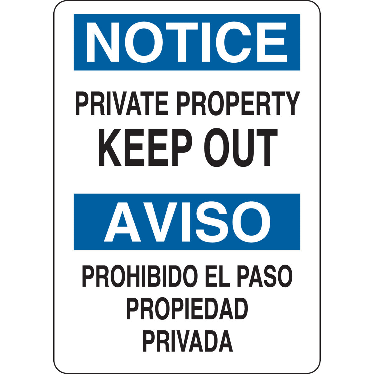 B401 14X10 BLK/BLU/WHT BILING/NOTICE