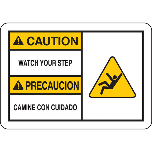B401 7X10 BLK/YEL/WHT BILING/CAUTION