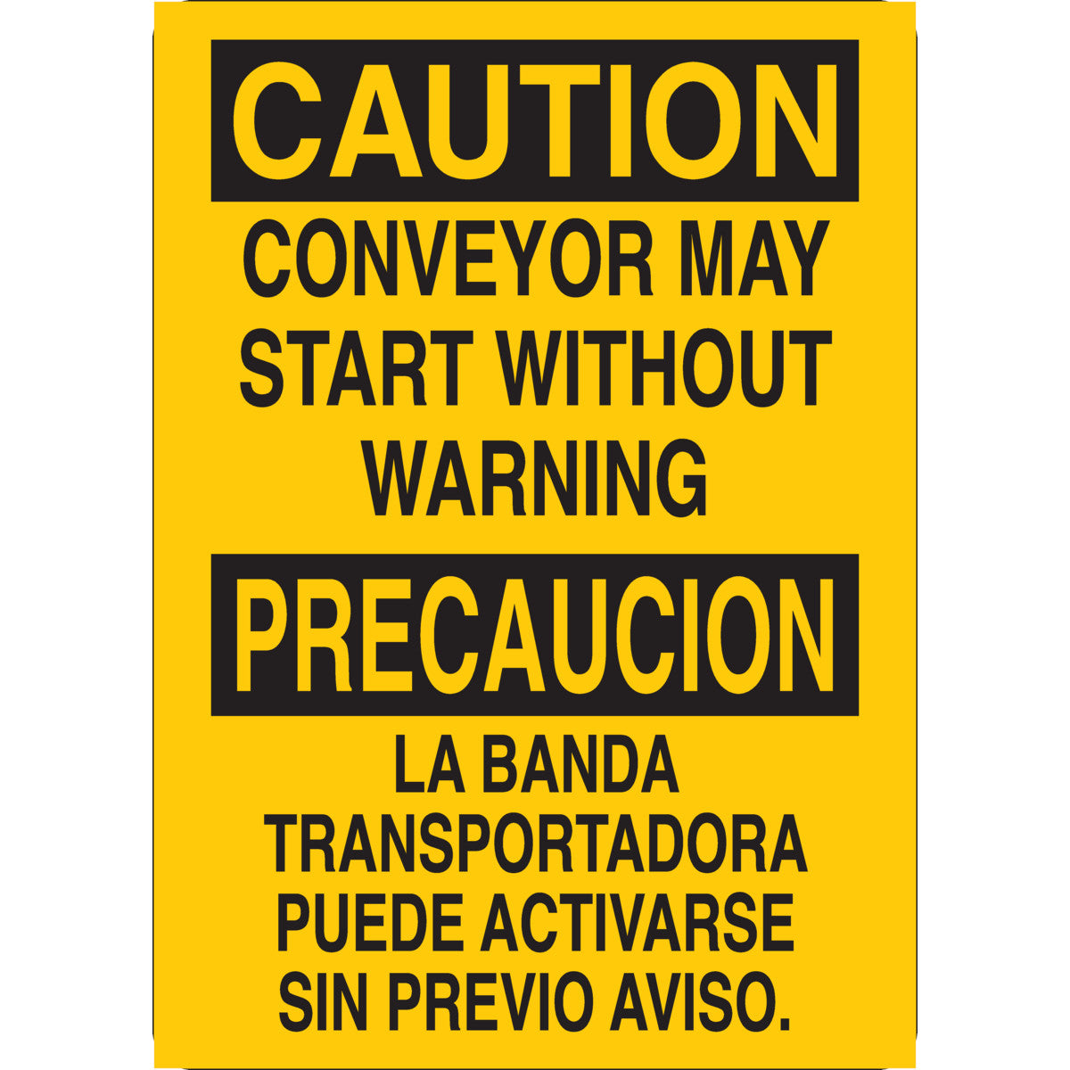 B401 10X7 BLK/YEL BILING/CAUTION