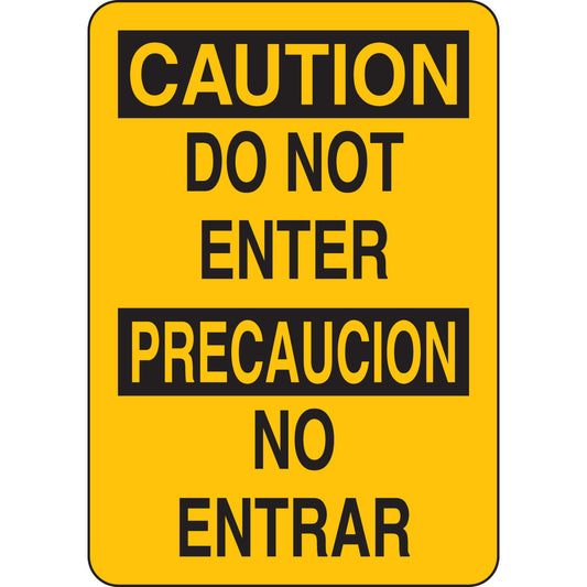 B302 10X7 BLK/YEL BILING/CAUTION DO NOT
