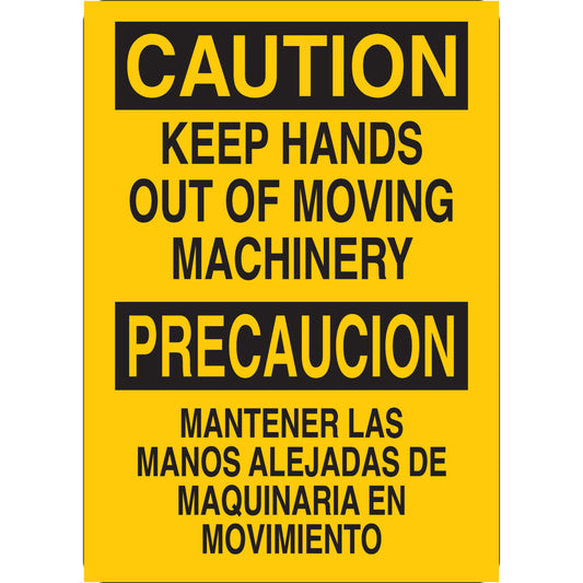 B401 14X10 BLK/YEL BILING/CAUTION KEEP