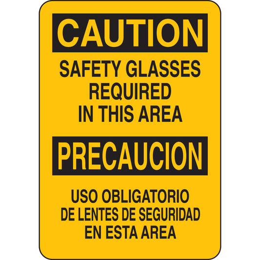 B302 10X7 BLK/YEL BILING/CAUTION SAFE