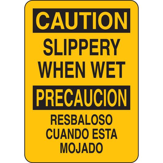B401 10X7 BLK/YEL BILING/CAUTION SLIP