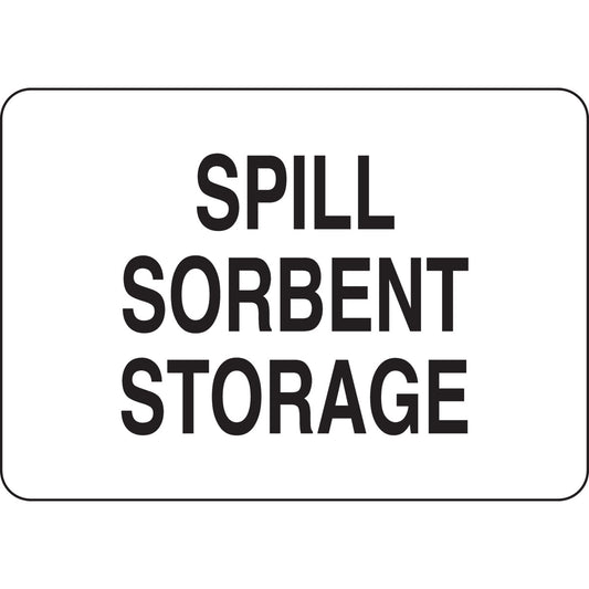 B401 10X14 BLK/WHT SPILL SORBENT STORAGE