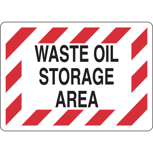 B555 7X10 BLK/RED/WHT WASTE OIL STORAGE