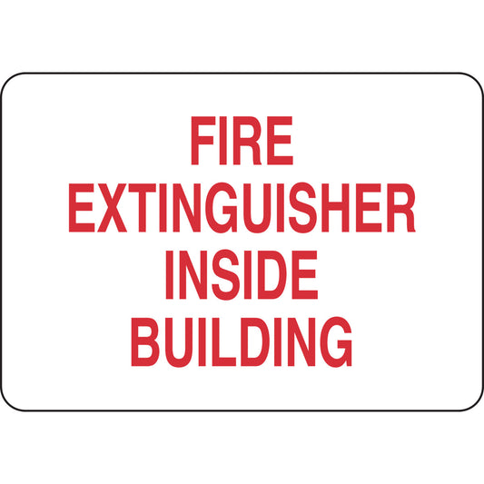 B555 7X10 RED/WHT FIRE EXTINGUISHER