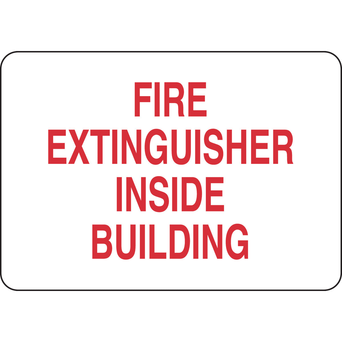 B401 7X10 RED/WHT FIRE EXTINGUISHER