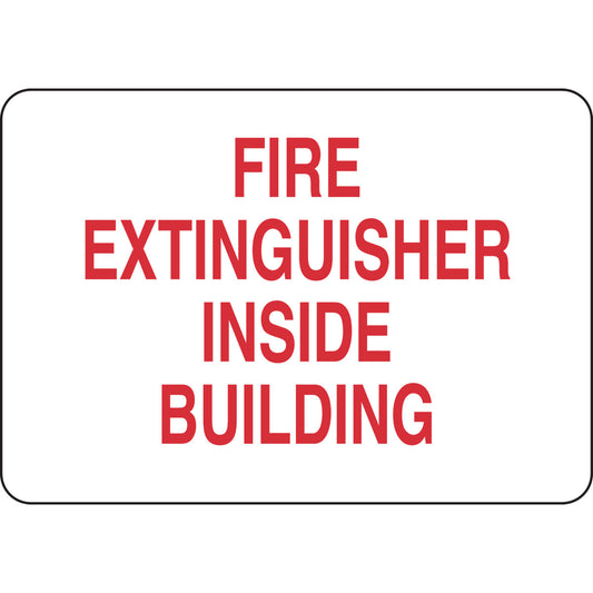 B302 7X10 RED/WHT FIRE EXTINGUISHER