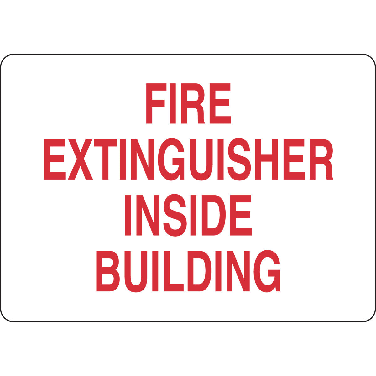 B401 10X14 RED/WHT FIRE EXTINGUISHER