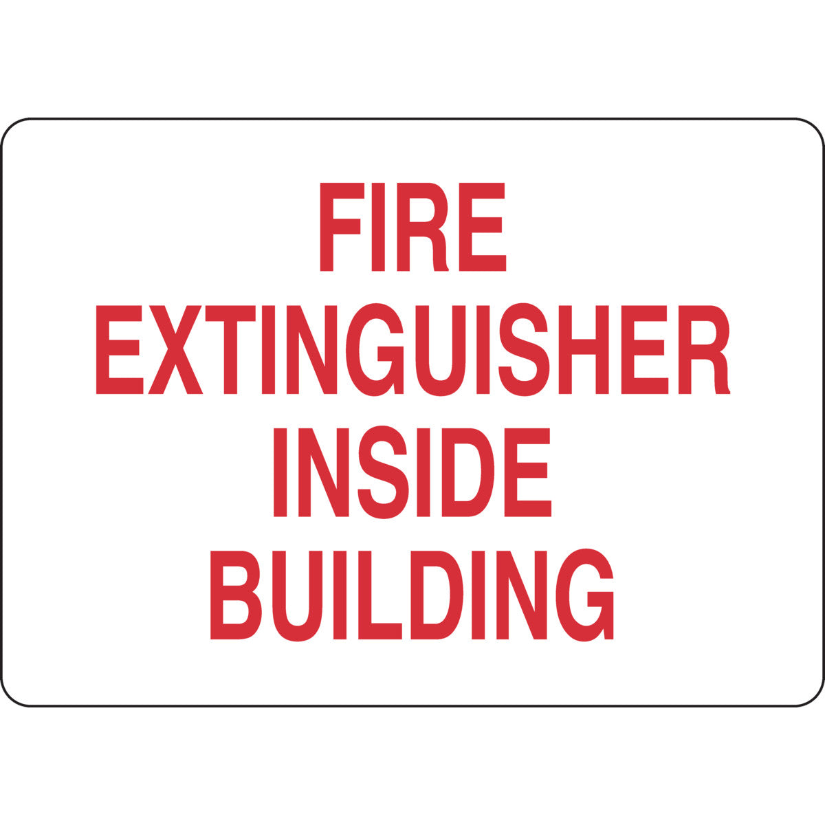 B302 10X14 RED/WHT FIRE EXTINGUISHER