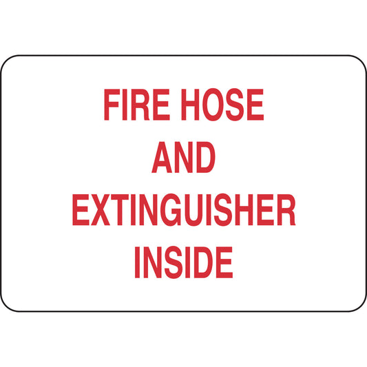 B302 7X10 RED/WHT FIRE HOSE AND