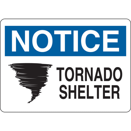 B401 10X14 BLK/BLU/WHT NOTICE TORNADO