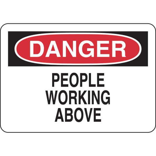 B401 7X10 BLK/RED/WHT DANGER PEOPLE