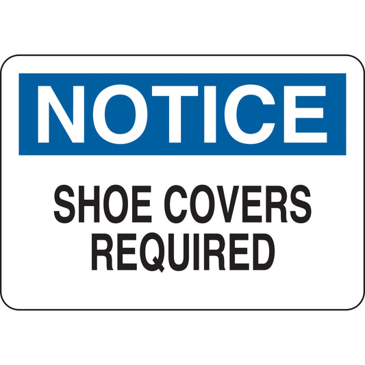 B302 7X10 BLK/BLU/WHT NOTICE SHOE COVERS