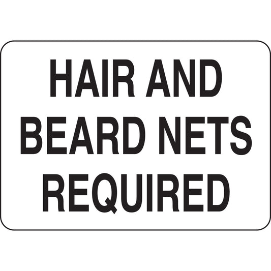 B555 7X10 BLK/WHT HAIR AND BEARD NETS