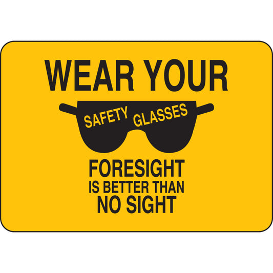 B302 7X10 BLK/YEL WEAR YOUR SAFETY